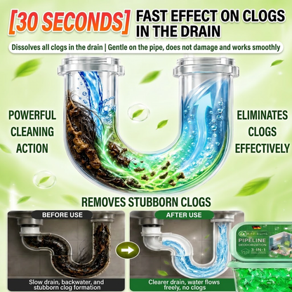 💧 Water Dissolvable Wastewater Purification Beads | Say Goodbye to Drain Odors! Keeps Kitchen & Bathroom Drains Fresh & Clean