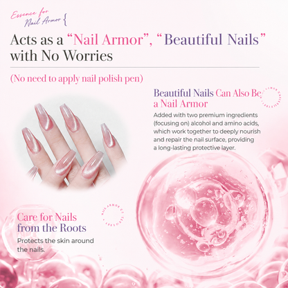 ✨Cat Eye Nail Pen with Built-in Magnetic Beads💅 5 Shades of Sheer Nude, Elegant & Skin-brightening 2-in-1!