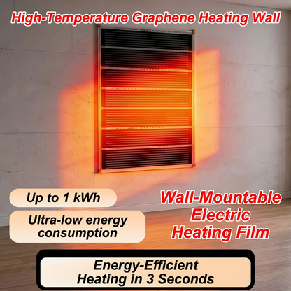 🔥3-Second Rapid Heating Honeycomb Graphene Far-Infrared Ceramic Wall Heater | Low Noise, Energy Efficient Indoor Wall Mount Space Heater