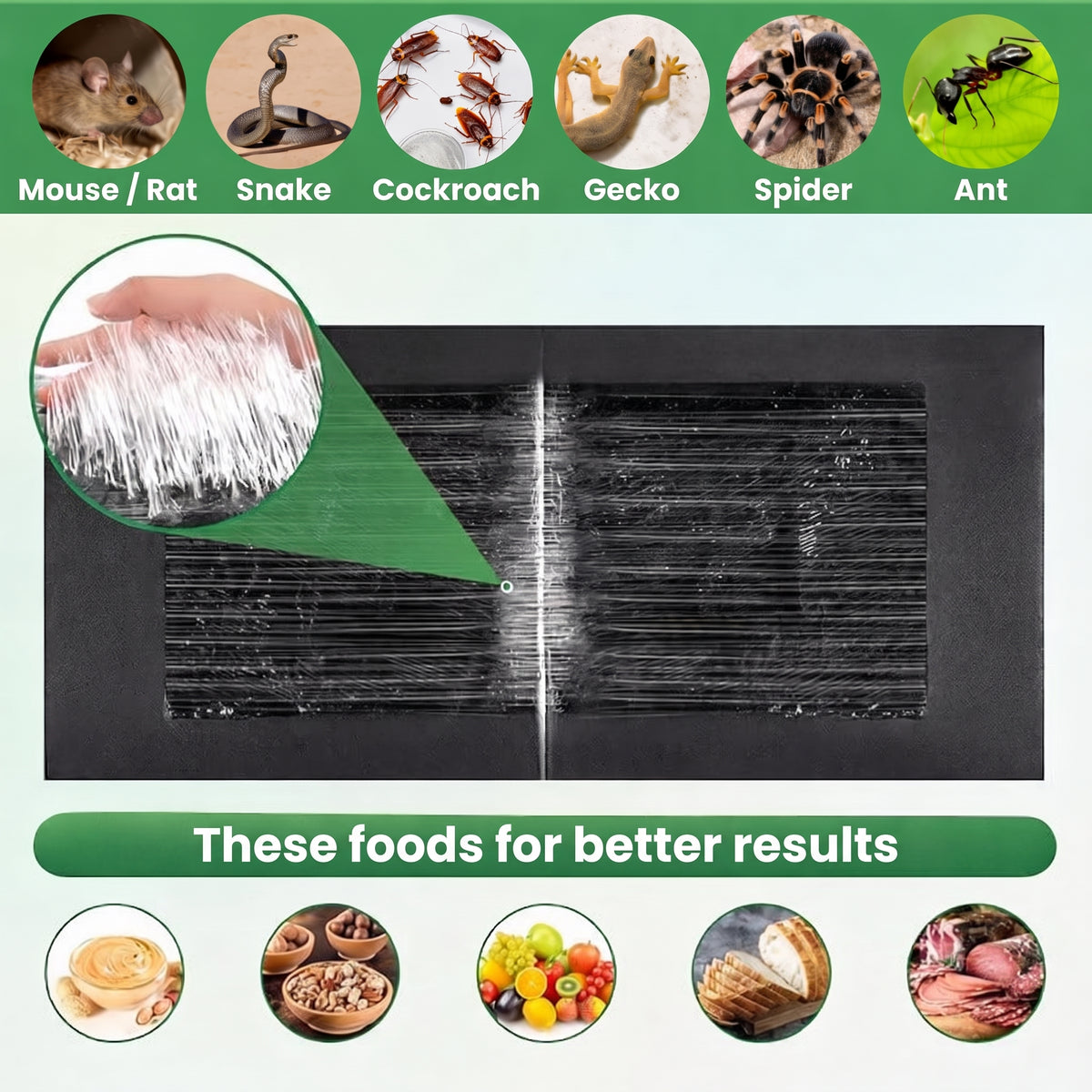 🐭Professional sticky mouse trap – Extra large size for faster capture speed