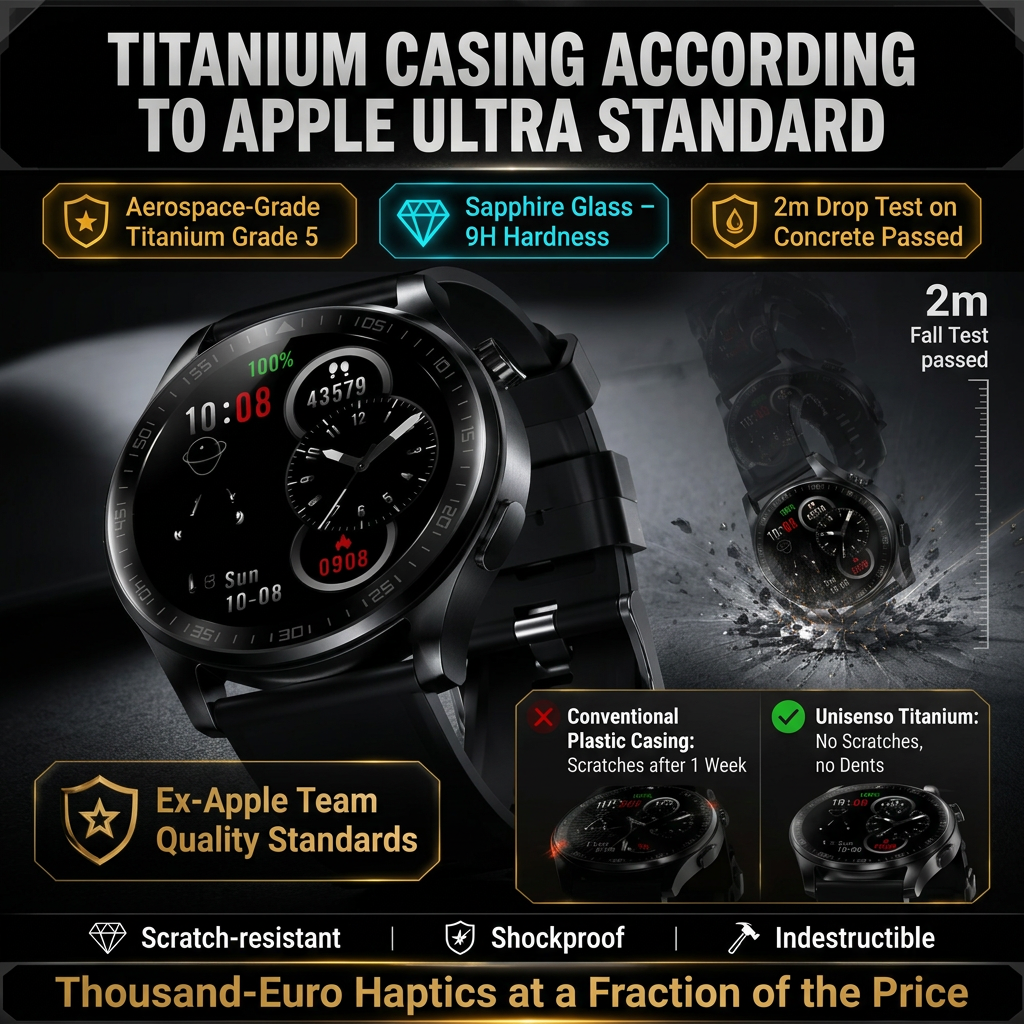 Waterproof Smartwatch with Flashlight 💡 1.5-inch Round Screen, 230mAh Pure Cobalt Battery, Bluetooth Calling Smart Watch for Outdoor Camping Hiking Adventure