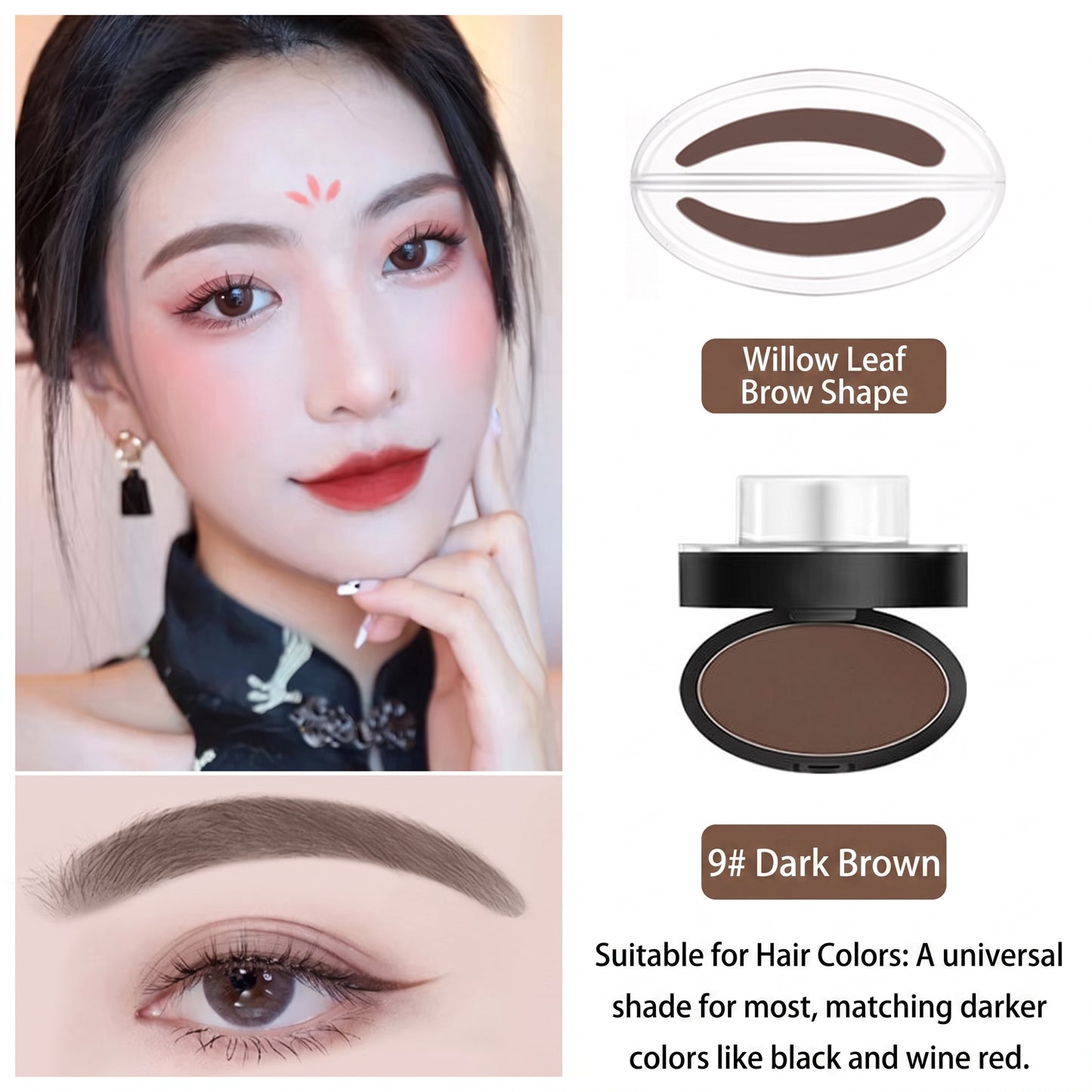 🔥Limited-time 50% off - Stamp Eyebrow Powder