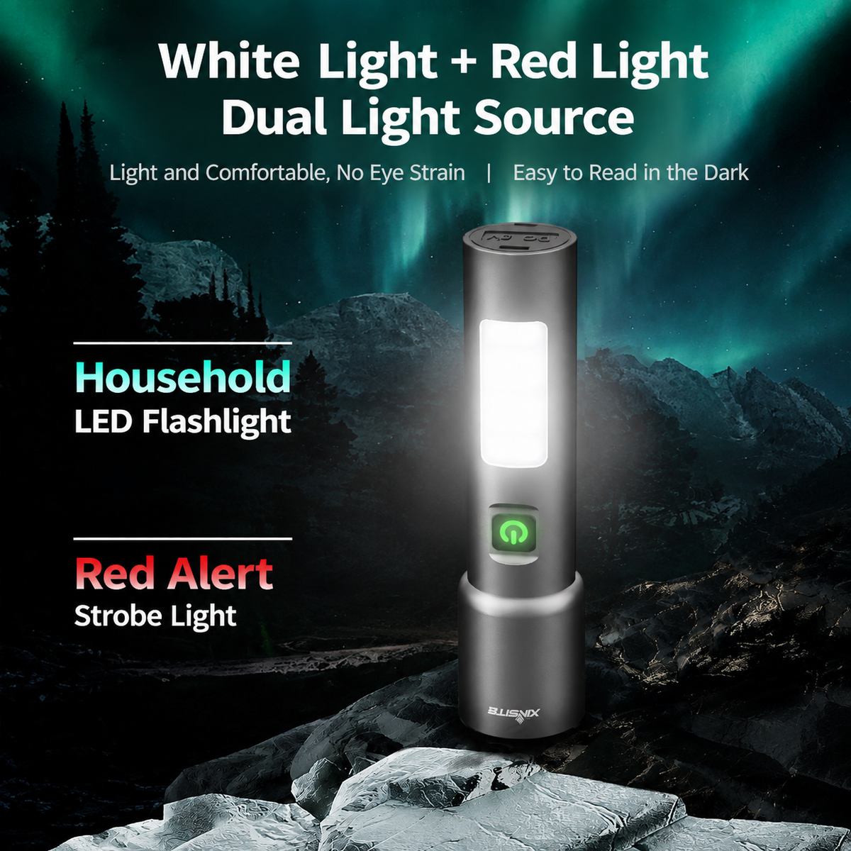 ✨ Limited Offer | Portable Rechargeable LED Flashlight, Super Bright Long Distance Beam Outdoor Torch