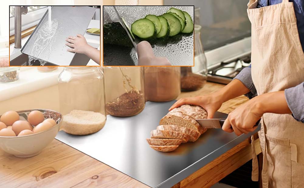 Stainless Steel Durable Kitchen Cutting Board