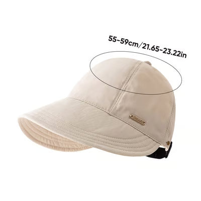 🔥Women's summer bucket hat; wide brim shades the face and provides UV protection.